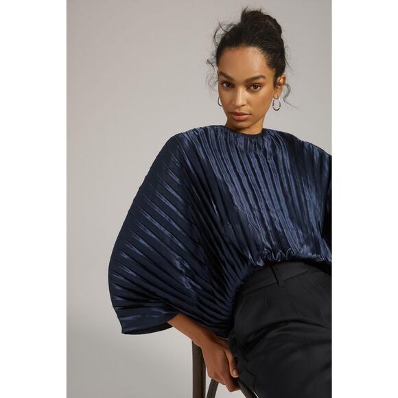 Nikasha Pleated Blouse Anthropologie - New Medium - Picture 3 of 8